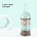 3 / 4 Layers Bear Style Portable Baby Food Storage Box Essential Cereal Infant Milk Powder Box Toddle Snacks Container ZXH
