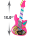 Just Play Barbie Rock Star Toy Guitar for Kids with Lights, Sounds, and Microphone, Preschool Ages 3 Up