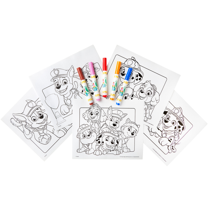 Crayola Color Wonder Mess Free Coloring Set Featuring Paw Patrol, Gift for Girls & Boys