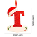 New Arrival Christmas Hat Letter Pendant Home Decor Acrylic Outdoor Tree Ornaments Christmas Gift Accessories Adornos Navidad