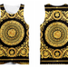 Baroque Court Style Vest Men&#39;S 3D Print Crown Golden Flower Luxury Sleeveless Tank Tops Men Women Fashion Custom Tank Top