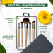 Ecotools Start the Day Beautifully Kit Makeup Brush Set with Storage Tray, 6 Piece Set