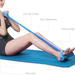 AKASO Elastic Pull Rope Resistance, Pedal Resistance Band Super Light 4-Tube Natural Latex Fitness Equipment for Sit-Up Bodybuilding Expander Abdomen Workout Arm Stretching Slimming Training