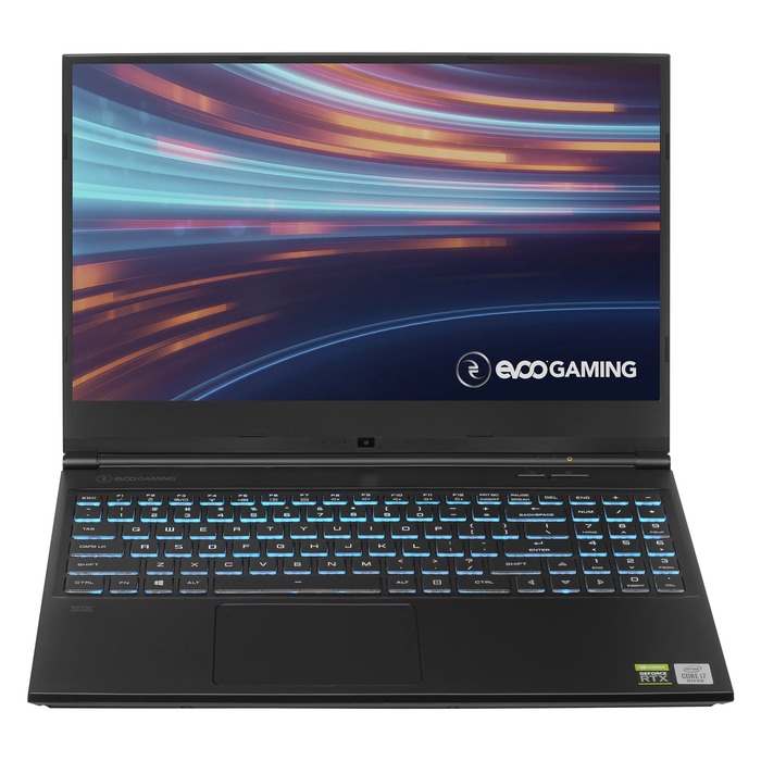 EVOO Gaming 15.6” Laptop, FHD, 144Hz, Intel Core i7-10750H Processor, NVIDIA GeForce RTX 2060, THX Spatial Audio, 512GB SSD, 16GB RAM, RGB Backlit Keyboard, HD Camera, Windows 10 Home, Black