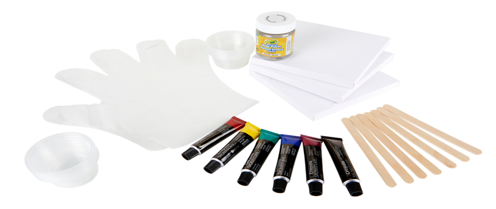Crayola Signature Paint-Pour Canvas Art Kit