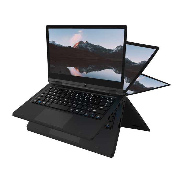 Core Innovations 11.6” Yoga Touch Screen Ultra Slim Notebook 4GB RAM 64GB SSD Windows 10 CLT1164 (Black)