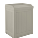 Suncast 22 Gallon Outdoor Resin Deck Storage Box with Seat, Light Taupe