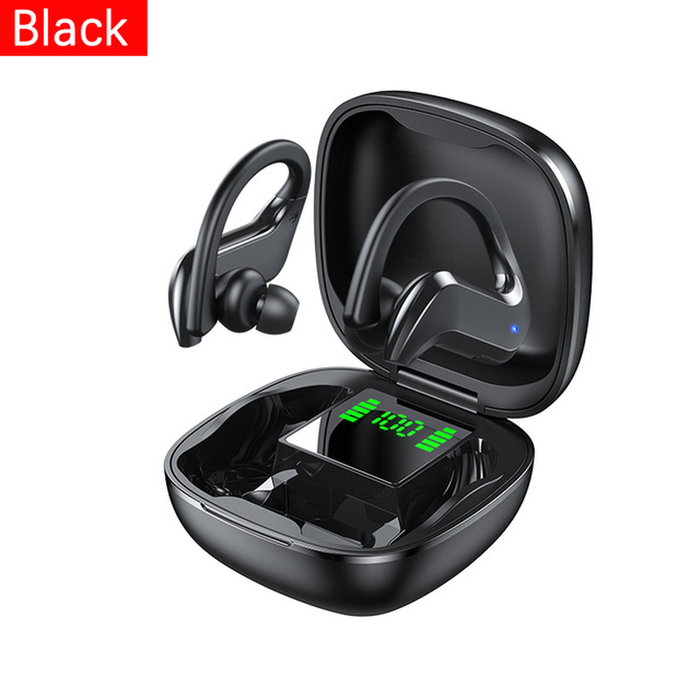 VOULAO Bluetooth Earphone Led Display Wireless Headphone TWS with Microphone Stereo Earbuds Waterproof Noise Cancelling Headsets