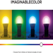 Merkury Innovations A21 Smart Multicolor LED Bulb, 75W, Dimmable, 2-Pack
