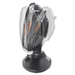 Comfort Zone 700/1000-Watt Oscillating Parabolic Dish Radiant Electric Portable Space Heater , Black