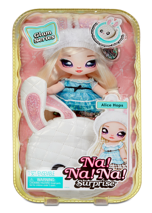Na Na Na Surprise Glam Series Alice Hops Blonde Fashion Doll with Purse