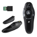 Power Point Clicker USB Wireless 2.4 Ghz Remote Control Presentation with Laser Pointer for Windows & MAC