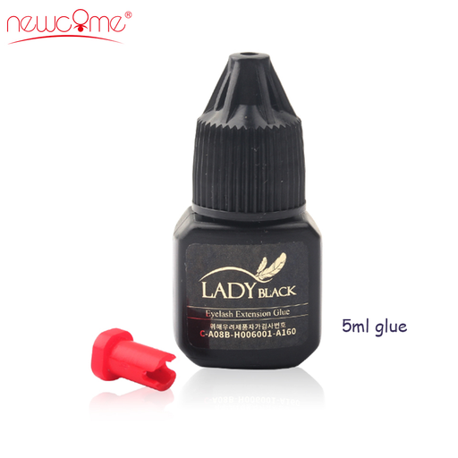 1 Bottle 5Ml Lady Black Eyelash Extension Glue Fast Drying False Eyelash Extension Glue over 6 Weeks Make up Professional Tools