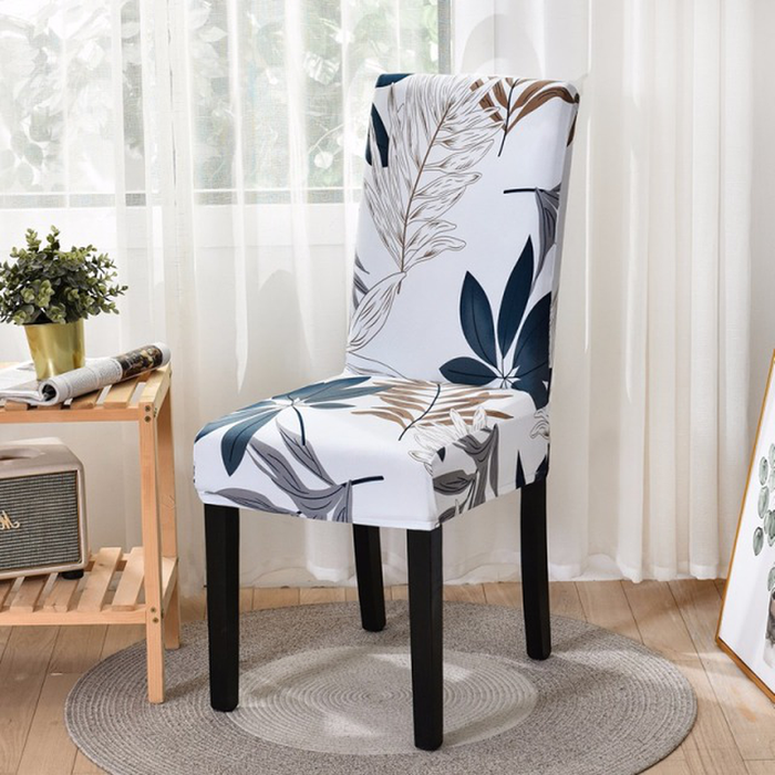 Geometric Dining Chair Cover Spandex Elastic Chair Slipcover Case Stretch Chair Covers for Wedding Hotel Banquet Dining Room