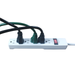 Hyper Tough 6-Outlet Surge Strip with 2.5 ft Cords 500-Joule Protection, White
