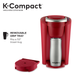 Keurig K-Compact Single-Serve K-Cup Pod Coffee Maker, Imperial Red