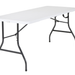 Mainstays 5 Foot Centerfold Folding Table, White