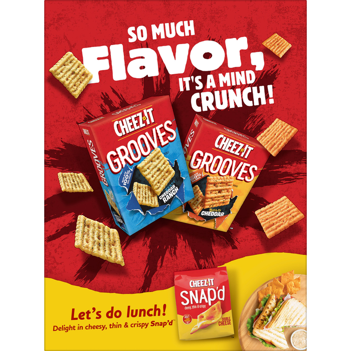 Cheez-It Cheese Crackers, Baked Snack Crackers, Italian Four Cheese, 12.4oz Box