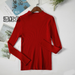 2021 Fall Half Turtleneck Sweater Ladies Pullover Long Sleeve Pure Color Slim Knit Base Woman Sweaters  Fashion Sweater Blouse