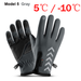 NEWBOLER 100% Waterproof Winter Cycling Gloves Windproof Outdoor Sport Ski Gloves for Bike Bicycle Scooter Motorcycle Warm Glove
