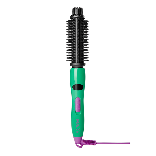FLOWER Ionic 1" Volumizing Styling Hot Brush, Green and Pink