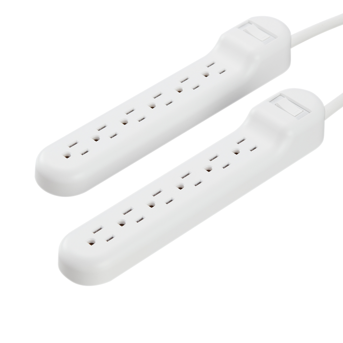 onn. 2 Pack 6 Outlet Surge Protector