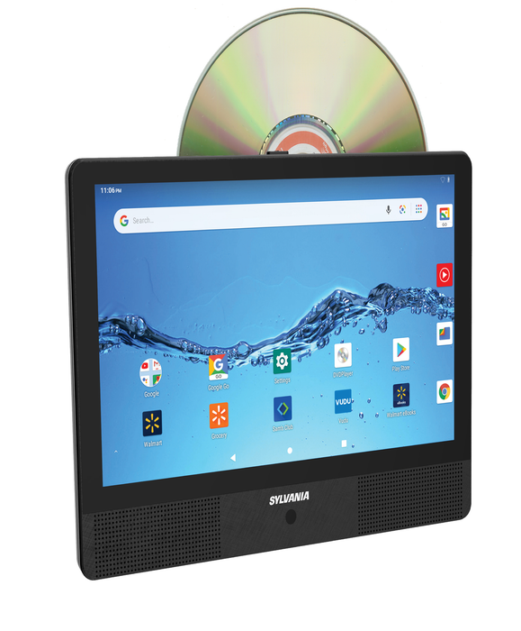 Sylvania 10.1" Quad Core Tablet/Portable DVD Combo with Bluetooth Headphones, 1GB/16GB, Android 10, Sltdvd1024_Combo