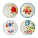 The Pioneer Woman Floral Medley Assorted Sizes Salad Plates, 4-Pack