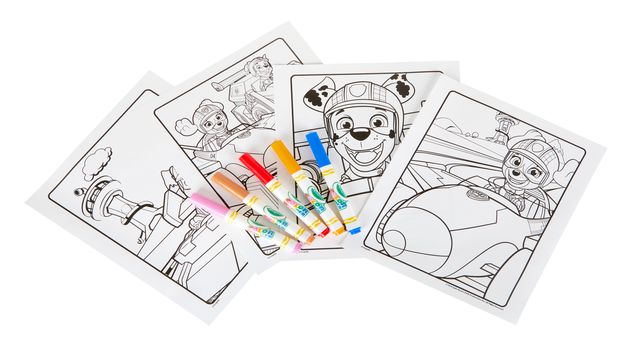 Crayola Color Wonder Mess Free Paw Patrol Ready Race Rescue, 18 Pages, Beginner Child