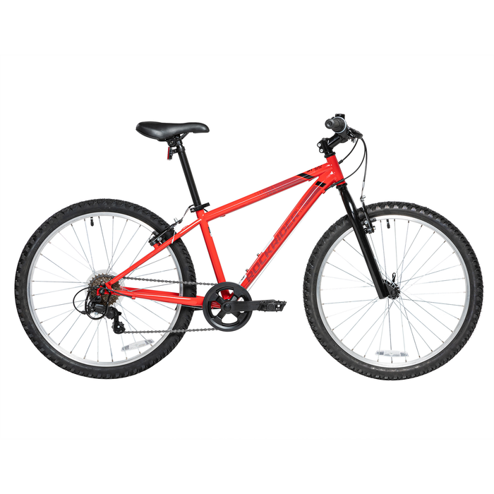 Decathlon Rockrider ST100 24 Inch Mountain Bike Red, Kids Size 4'5" to 4'11"
