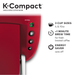 Keurig K-Compact Single-Serve K-Cup Pod Coffee Maker, Imperial Red