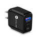 GTWIN PD 20W Compatible QC 3.0 Fast Charging Mobile Phone Charger EU/US/UK Plug Wholesale Quick Charge Black for Iphone 12 Pro