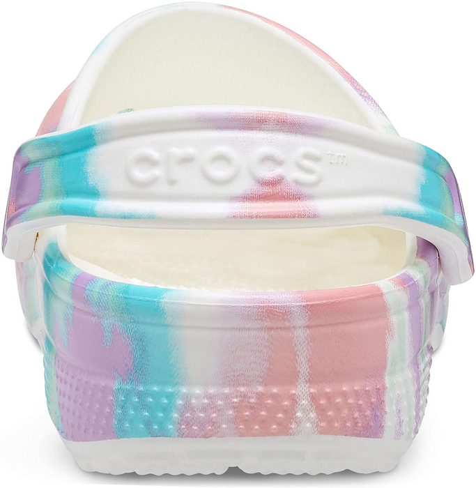 Crocs Unisex-Adult Classic Tie Dye Clog  Comfortable Slip on Water Shoes