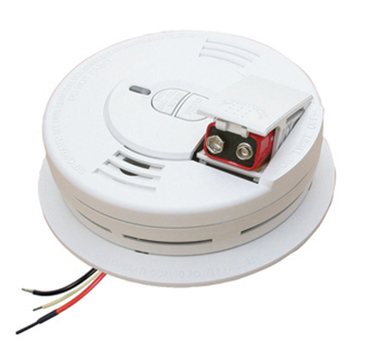 Kidde Hardwire Ionization Smoke Alarm with Front Battery Door I12060 in White