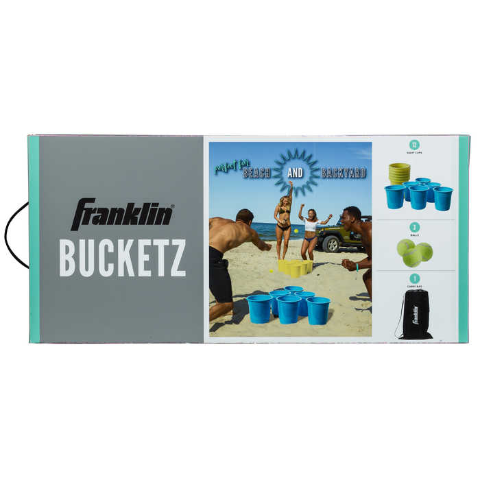 Franklin Sports Bucketz Pong Game – Perfect Tailgate Game and Beach Game - Pong Target Toss Game
