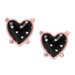 LUV Betsey Women'S Pink Heart Stud Earrings, 0.5" Length