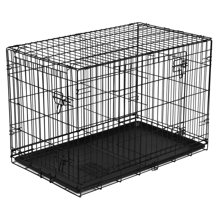 Vibrant Life, Double-Door Folding Dog Crate with Divider, X-Large, 42"
