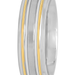 Men'S Two-Tone Stainless Steel 7MM Striped Wedding Band - Mens Ring