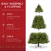 Best Choice Products 7.5ft Pre-Lit Hinged Douglas Full Fir Artificial Christmas Tree Holiday Decoration w/ 700 Lights