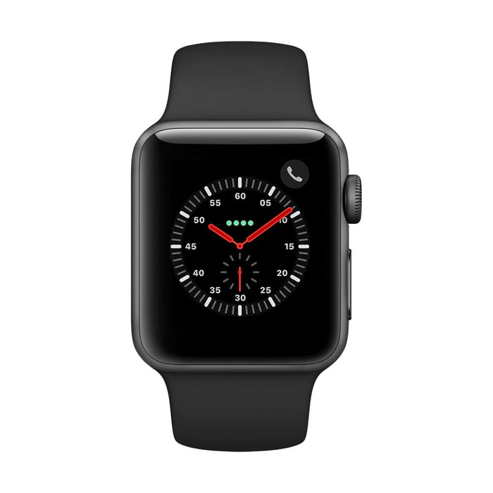 Apple Watch Series 3 GPS + Cellular - 38mm - Sport Band - Aluminum Case -Space Gray/Black