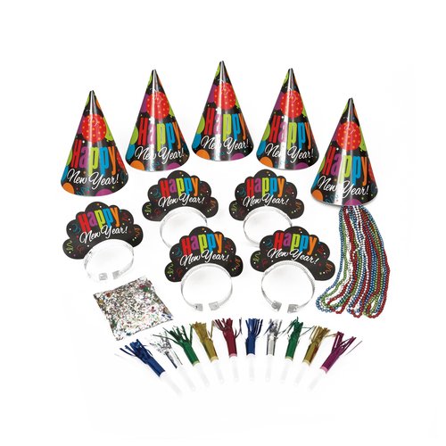 New Years Eve Party Accessories Kit for 10 Guests, 31pcs