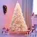 Costway 6ft/7ft Christmas Tree Hinged Full Fir Tree Metal Season