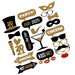 AUTCARIBLE New Year Eve Photo Booth Props Set Party Supplies Decoration Kit