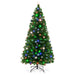 Best Choice Products 7ft Pre-Lit Fiber Optic Artificial Christmas Pine Tree w/ 280 Lights, 8 Sequences, Stand