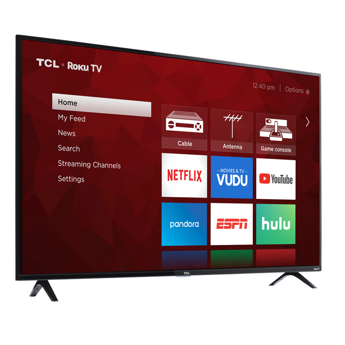 TCL 55" Class 4K UHD LED Roku Smart TV HDR 4 Series 55S421