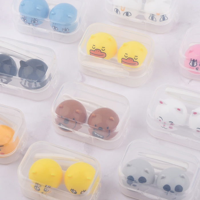 Arrival Candy Color Mini Contact Lens Case Travel Box Unisex Container Eyes Care Kit Holder Storage 