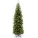 National Tree 7.5' Artificial Kingswood Fir Hinged Pencil Slim Christmas Tree