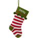 Personalized Striped Knit Christmas Stocking Available In Multiple Colors