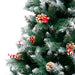 ALEKO CT59H11 Luscious Artificial Christmas Holiday Tree - 5 Foot - with White Tips, Pine Cones, and Berry Clusters