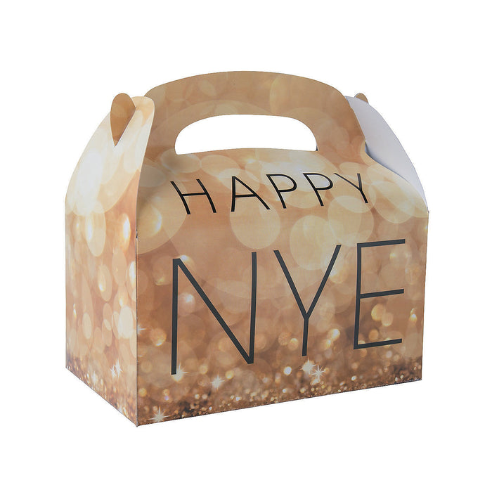 New Years Eve Treat Boxes - Party Supplies - 12 Pieces